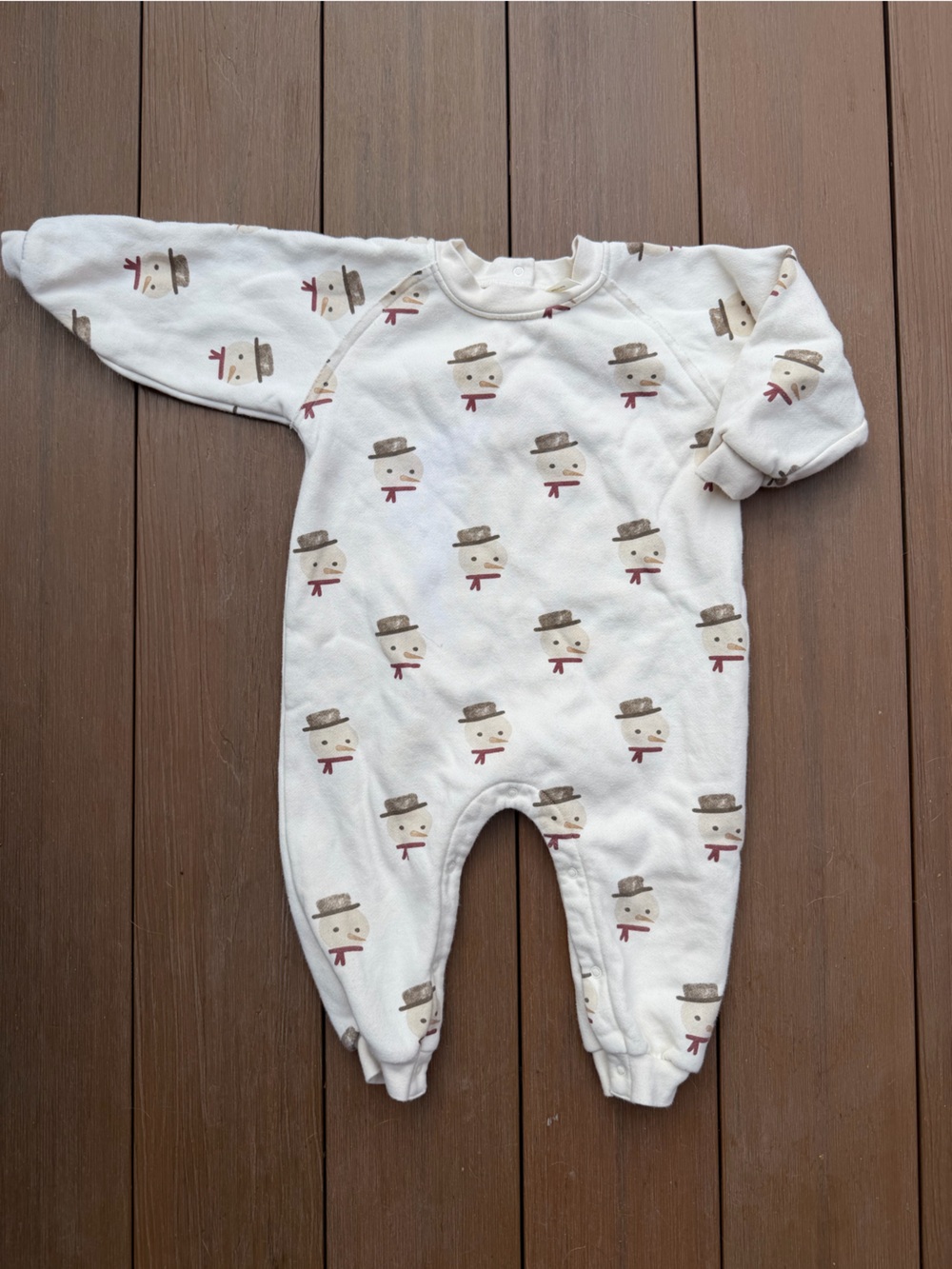 Rylee and Cru Kids Snowman Christmas Romper
